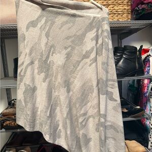 Gray Camouflage Women’s soft travel wrap or shawl